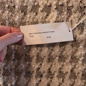 Shop morning lavender houndstooth dress NWT